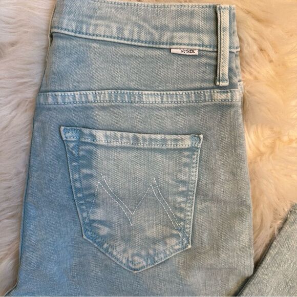 Mother The Insider Crop Step Fray Jeans - Picture 10 of 13